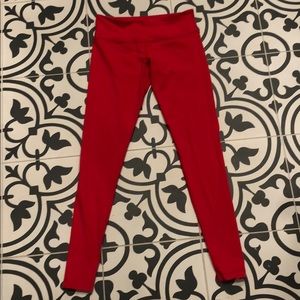 LuluLemon Red Leggins Size 8